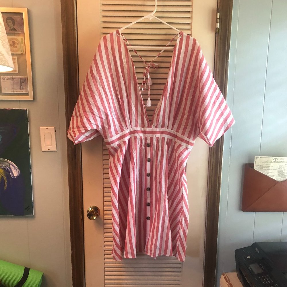 Red and White Sun Dress